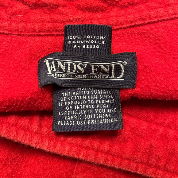 Land’s End long sleeve flannel shirt - Picture 4 of 5